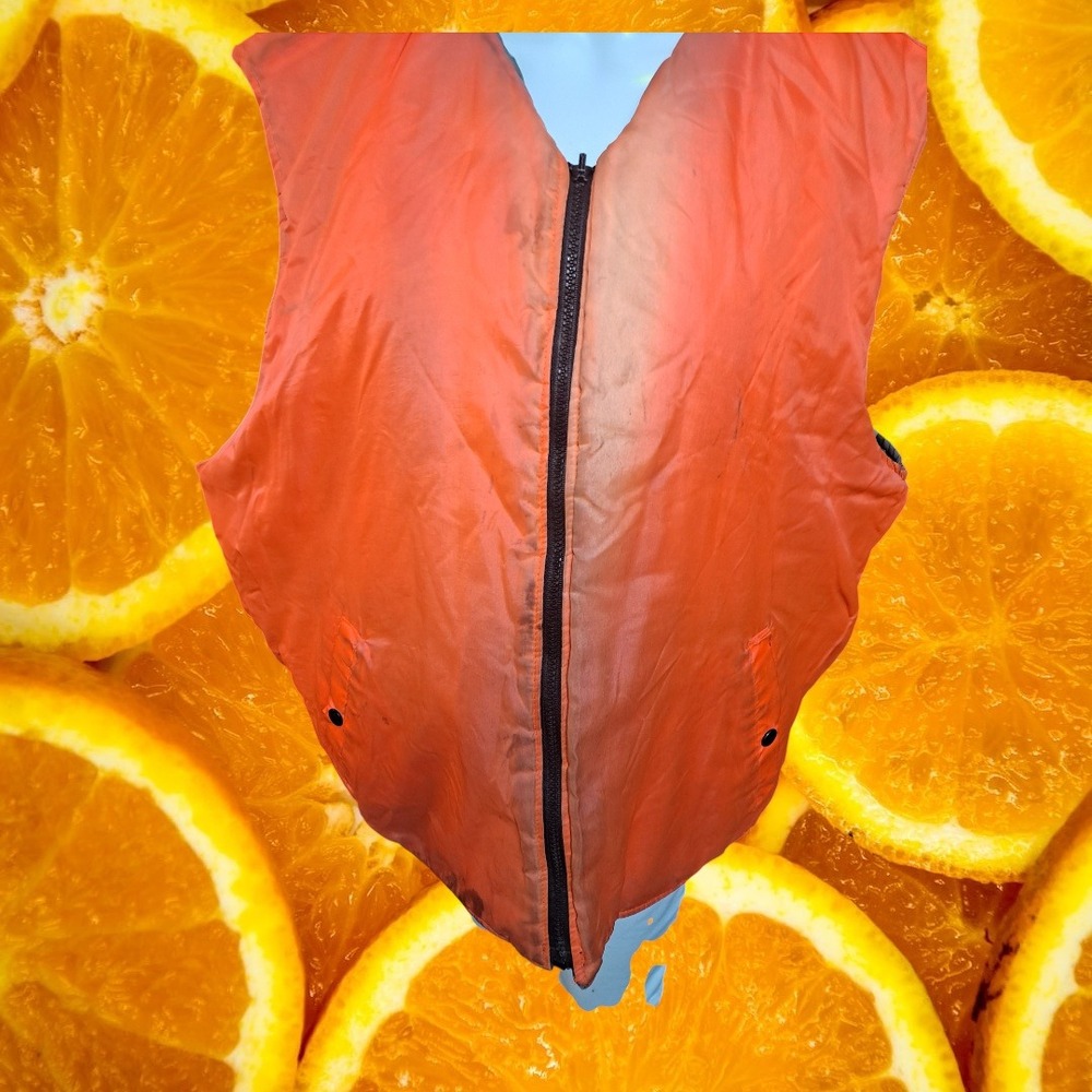 Reversible Camo Orange Hunting Utility Vest Mens Outdoor Field Gear - Picture 7 of 9